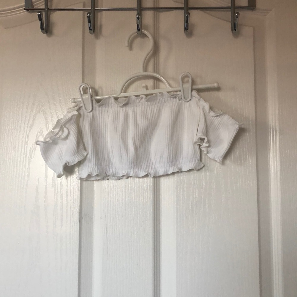Zaful Cropped Off-The-Shoulder Top